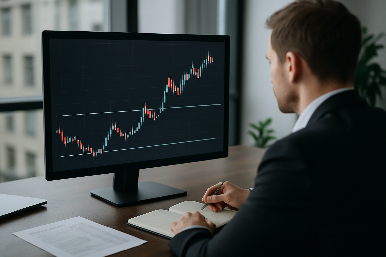 Rappresentazione astratta di Ethereum sopra livelli tecnici chiave con supporti e resistenze