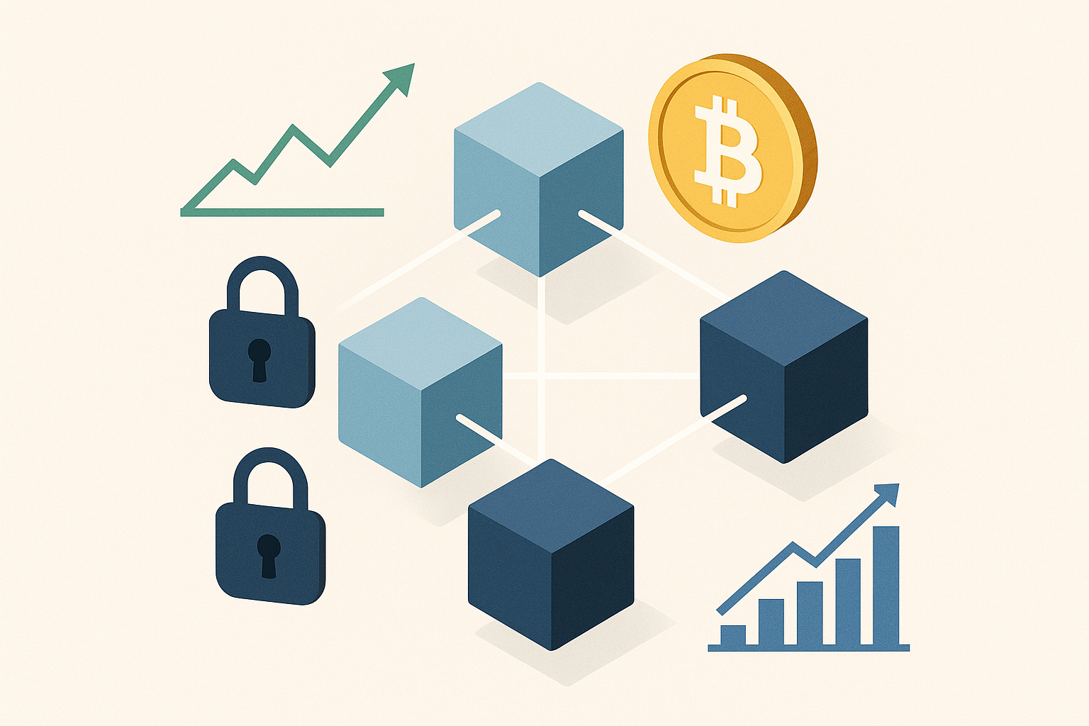 Schema concettuale di prestito DeFi con garanzia on-chain, LTV e meccanismo di liquidazione