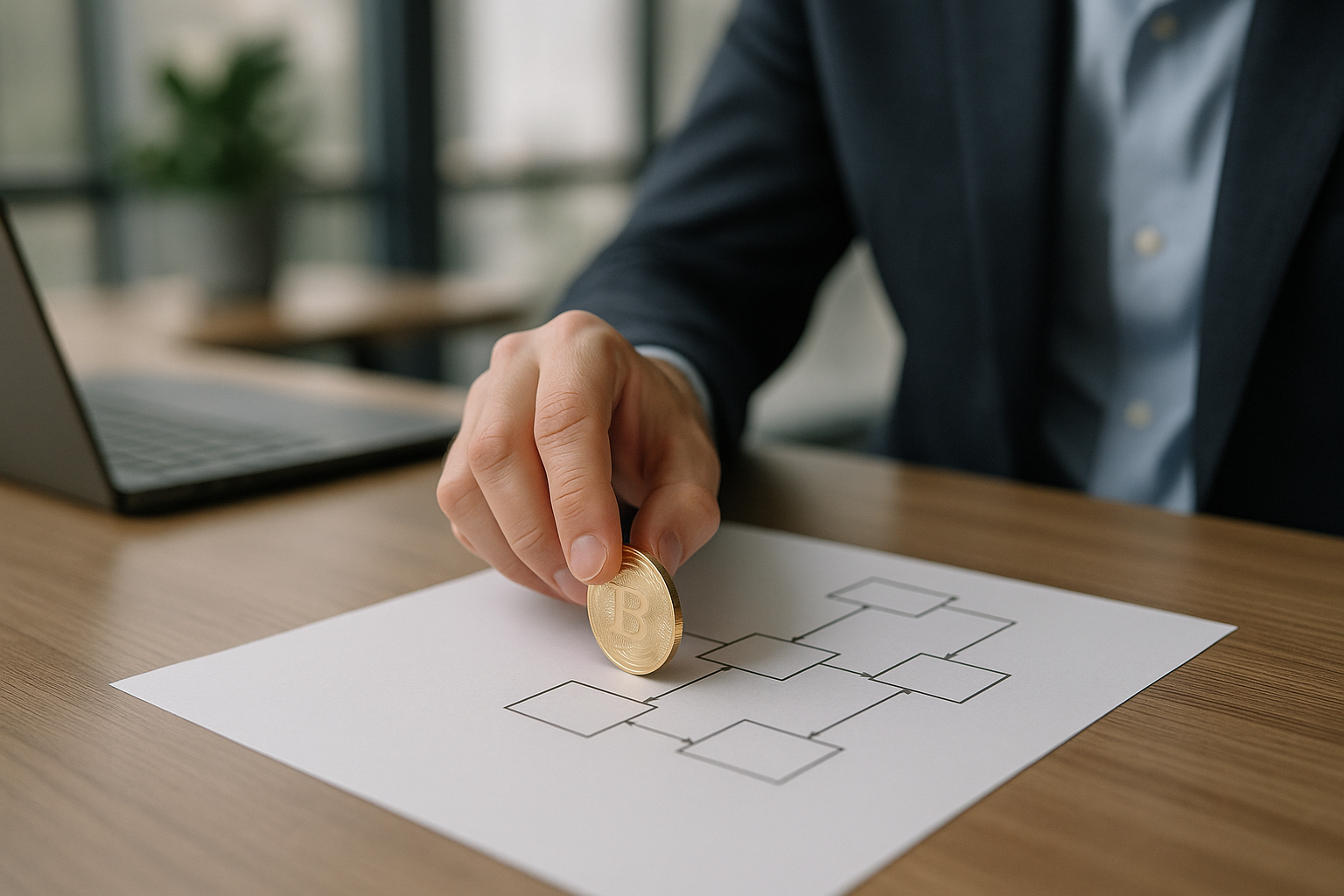 Rappresentazione concettuale della tracciabilità delle donazioni tramite blockchain